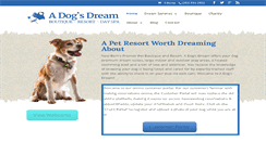 Desktop Screenshot of adogsdreamnc.com