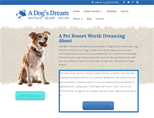 Tablet Screenshot of adogsdreamnc.com